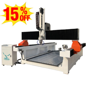 High-Speed Heavy Duty Stone CNC Router with Rotary CNC Stone Marble Cutting Machine High-Speed Heavy Duty with Rotary