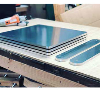 aluminum sheeting cutting by cnc cutting machine