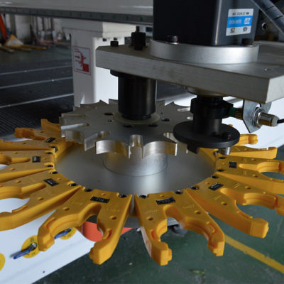 Carousel Auto tool Magazine of 4-axis CNC router machine