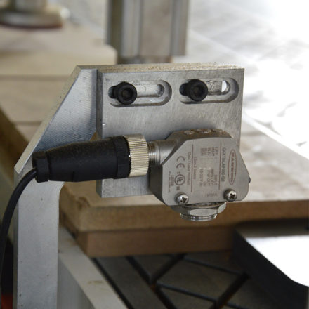 laser scanner for lock dowel machine