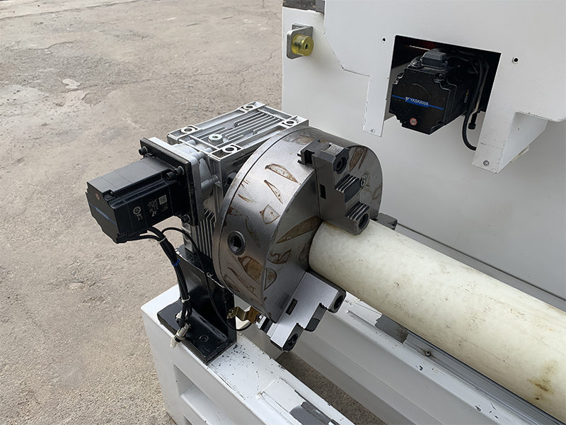 wood cutting machine with rotate axis shaft