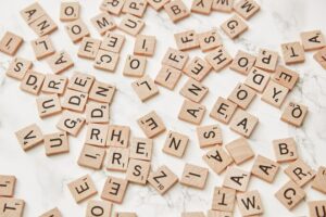 Scrabble letters