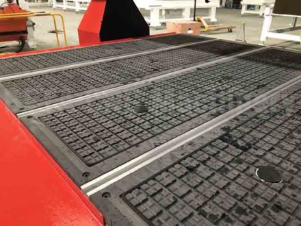 Vacuum table for cnc wood router