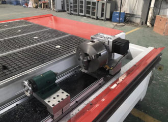 CNC wood router machine with rotary axis
